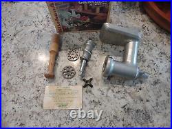 Vintage KitchenAid Hobart Food Chopper Meat Grinder FG Metal W Box