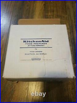 Vintage KitchenAid Hobart Food Chopper Preparer Attachment Metal Model FC With Box