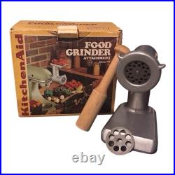 Vintage KitchenAid Hobart Food Grinder Attachment All Metal Original Box