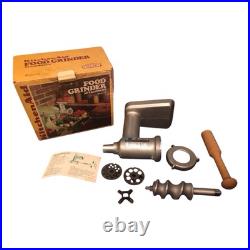 Vintage KitchenAid Hobart Food Grinder Attachment All Metal Original Box