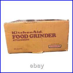 Vintage KitchenAid Hobart Food Grinder Attachment All Metal Original Box
