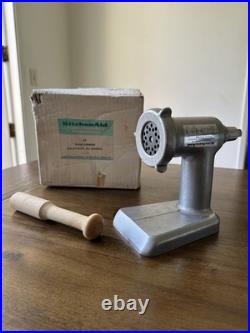 Vintage KitchenAid Hobart Food Grinder Attachment All Metal With Box