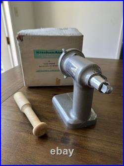 Vintage KitchenAid Hobart Food Grinder Attachment All Metal With Box