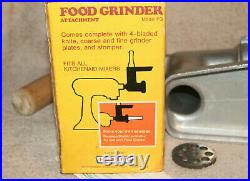 Vintage KitchenAid Hobart Meat Food Grinder Model FG METAL Needs Sharpening