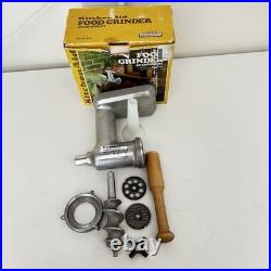 Vintage KitchenAid Hobart Meat Food Grinder With Sausage Stuffer FG All Metal