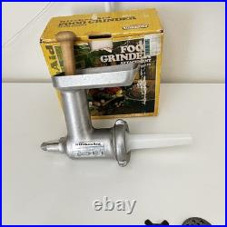Vintage KitchenAid Hobart Meat Food Grinder With Sausage Stuffer FG All Metal