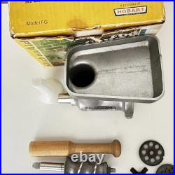 Vintage KitchenAid Hobart Meat Food Grinder With Sausage Stuffer FG All Metal