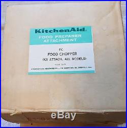 Vintage KitchenAid Hobart Meat Grinder Food Chopper Attachment Metal