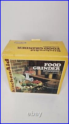 Vintage KitchenAid Hobart Meat Grinder & Sausage Stuffer- FG Metal Rare, NOS NIB