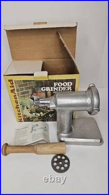 Vintage KitchenAid Hobart Meat Grinder & Sausage Stuffer- FG Metal Rare, NOS NIB