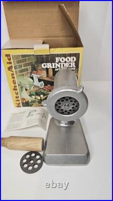 Vintage KitchenAid Hobart Meat Grinder & Sausage Stuffer- FG Metal Rare, NOS NIB