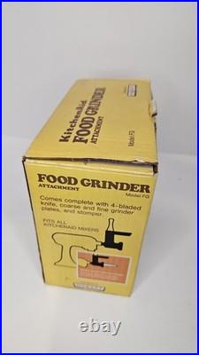Vintage KitchenAid Hobart Meat Grinder & Sausage Stuffer- FG Metal Rare, NOS NIB