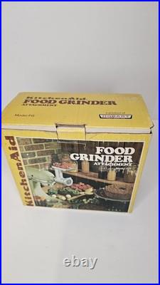 Vintage KitchenAid Hobart Meat Grinder & Sausage Stuffer- FG Metal Rare, NOS NIB