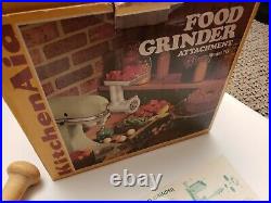 Vintage KitchenAid Hobart Meat Grinder Sausage Stuffer Metal With Box NOS