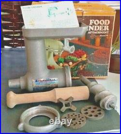 Vintage KitchenAid Hobart Metal Food Grinder Attachment FG EXC Original Box