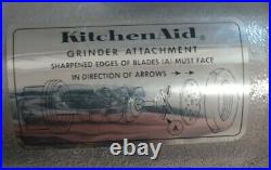 Vintage KitchenAid Hobart Metal Food Grinder Attachment, chopper preparer