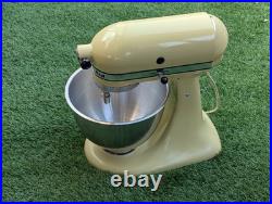 Vintage KitchenAid K45 Mixer Rare Buttercream Yellow USA Made