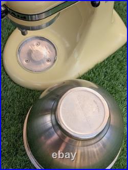 Vintage KitchenAid K45 Mixer Rare Buttercream Yellow USA Made
