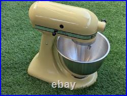 Vintage KitchenAid K45 Mixer Rare Buttercream Yellow USA Made