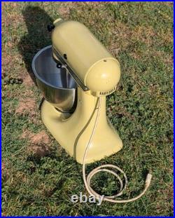 Vintage KitchenAid K45 Mixer Rare Buttercream Yellow USA Made