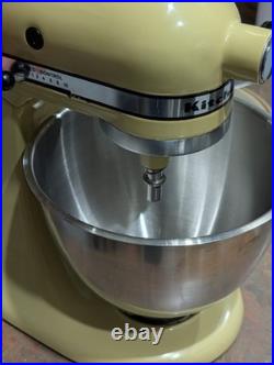 Vintage KitchenAid K45 Mixer Rare Buttercream Yellow USA Made