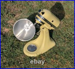 Vintage KitchenAid K45 Mixer Rare Buttercream Yellow USA Made
