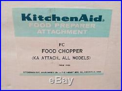 Vintage KitchenAid Metal Food Chopper/Meat Grinder Attachment (Hobart)