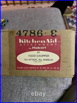 Vintage Kitchenaid Hobart Food Chopper Grinder Food Preparer Attachment Metal