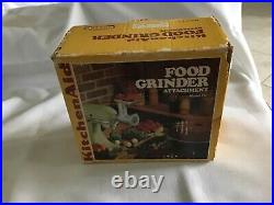 Vintage Kitchenaid Hobart -Metal Food Chopper/Meat Grinder Attachment withBox