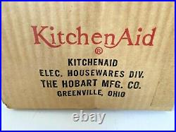 Vintage Kitchenaid Mixer Hobart Metal Food Chopper/Meat Grinder Attachment withBox
