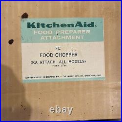 Vintage METAL KitchenAid Hobart Food Grinder Attachment in Box