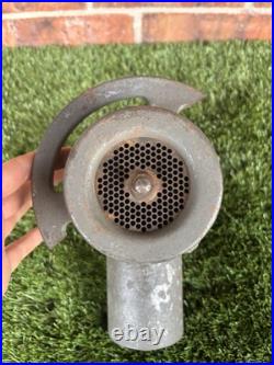 Vintage Meat Grinder Attachment Housing & Ring #12? For Hobert Grinder? Damaged Vintage Meat Grinder Attachment Housing & Ring #12? For Hobert Grinder? Damaged