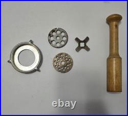 Vintage Metal KitchenAid Hobart Meat Grinder With Attachments 1950s