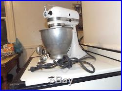 Vintage Retro Kitchen Aid Food Stand Mixer PLUS MEAT GRINDER Attachment