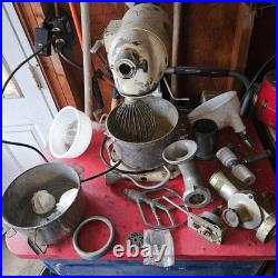 Vtg Hobart KitchenAid Model G Commercial Stand Mixer 3 Speed runs w pastry knife