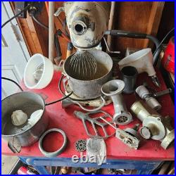 Vtg Hobart KitchenAid Model G Commercial Stand Mixer 3 Speed runs w pastry knife