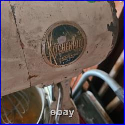 Vtg Hobart KitchenAid Model G Commercial Stand Mixer 3 Speed runs w pastry knife