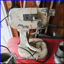 Vtg Hobart KitchenAid Model G Commercial Stand Mixer 3 Speed runs w pastry knife