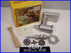 Vtg Hobart Kitchenaid Mixer METAL BODY FOOD & MEAT GRINDER Attachment FG Awesome