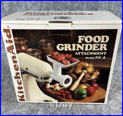 Vtg KitchenAid Food Grinder Attachment FG-A Hobart Compatible WithSpaghetti Attach