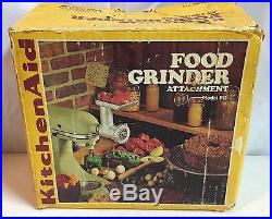Vtg KitchenAid Mixer Hobart Metal FG Food Meat Grinder Attachment in Box