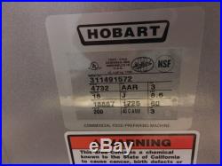 W492-4732 HOBART ELECTRIC MEAT GRINDER 3hp